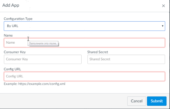 LTI URL config