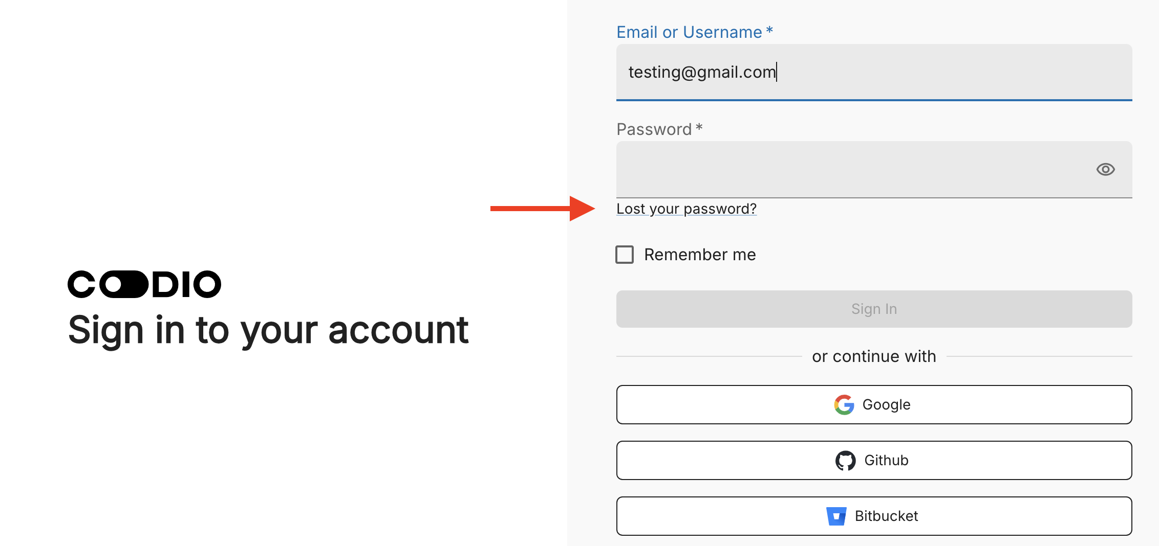 Lost your password