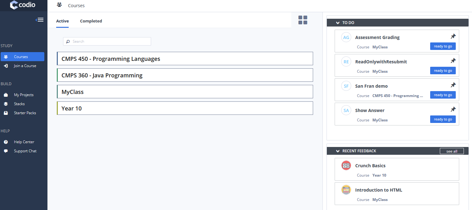 Default Student Dashboard