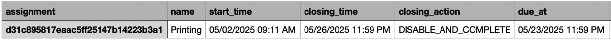 Sample csv Template